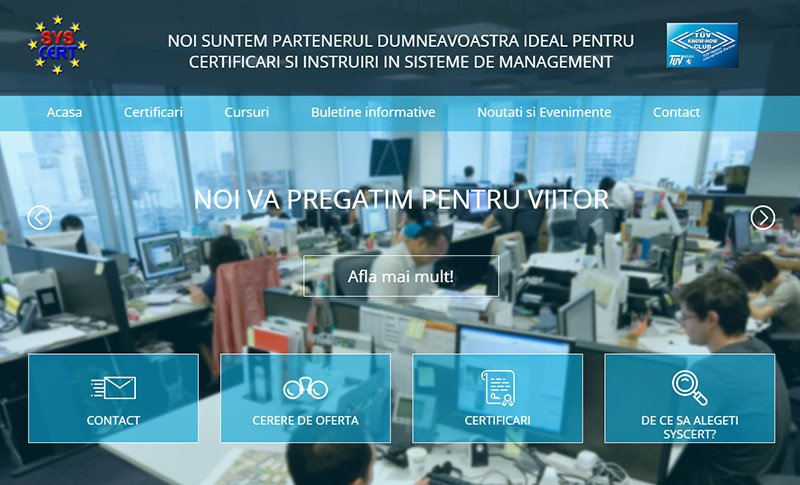 TUV HESSEN - prin partener SYSCERT - Certificari si instruiri in sisteme de management